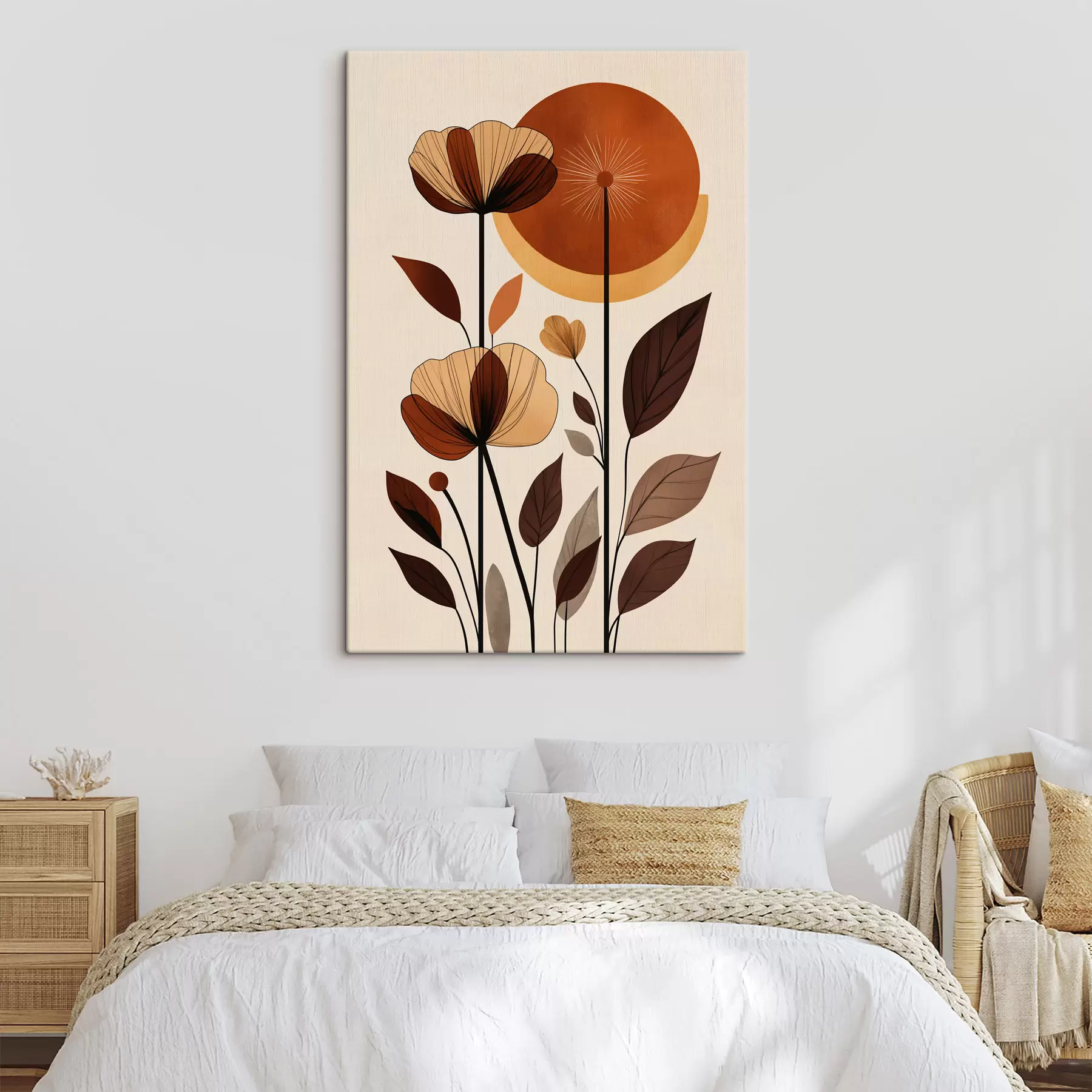 wall murals Abstract Flowers s50341