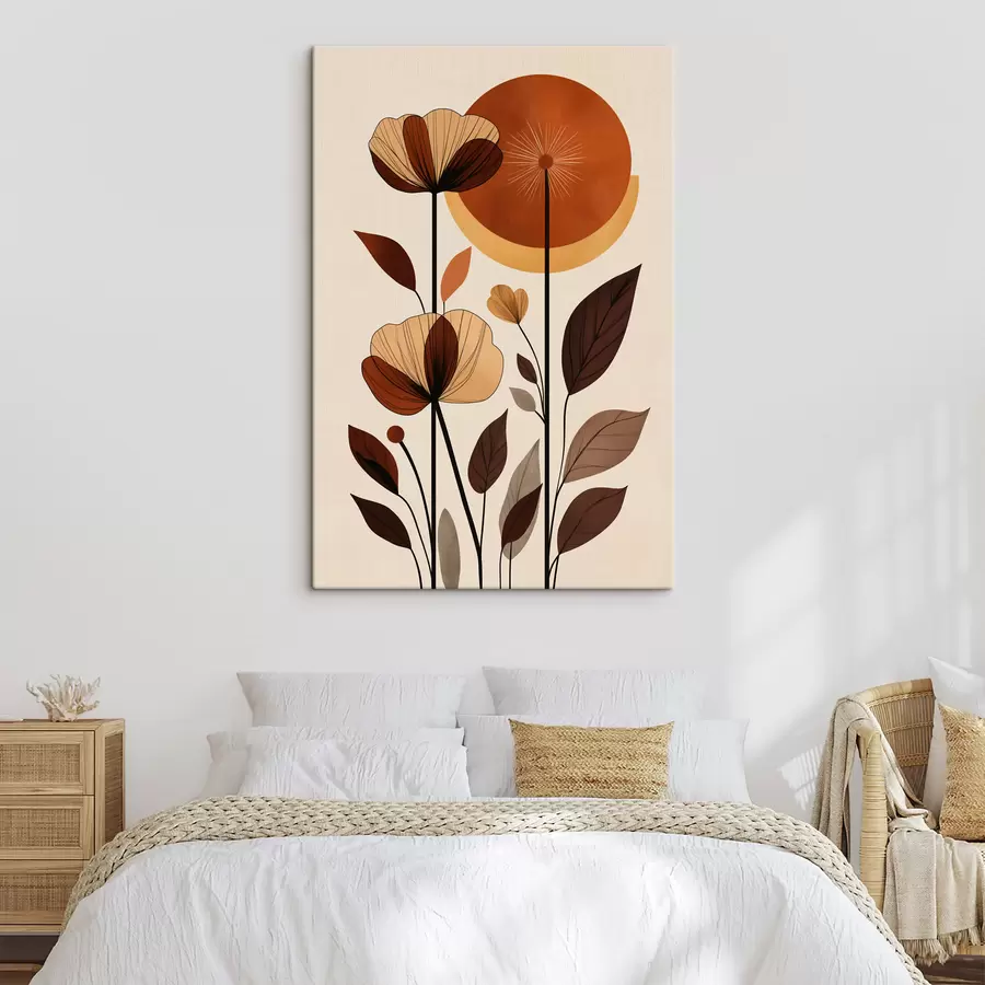 murales Flores abstractas s50341