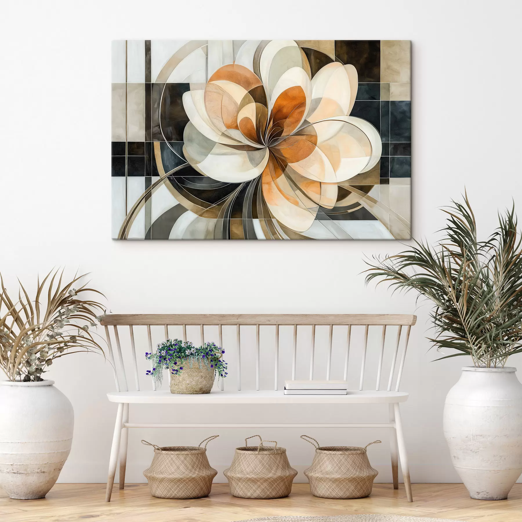 wall murals Geometric Flower s50347