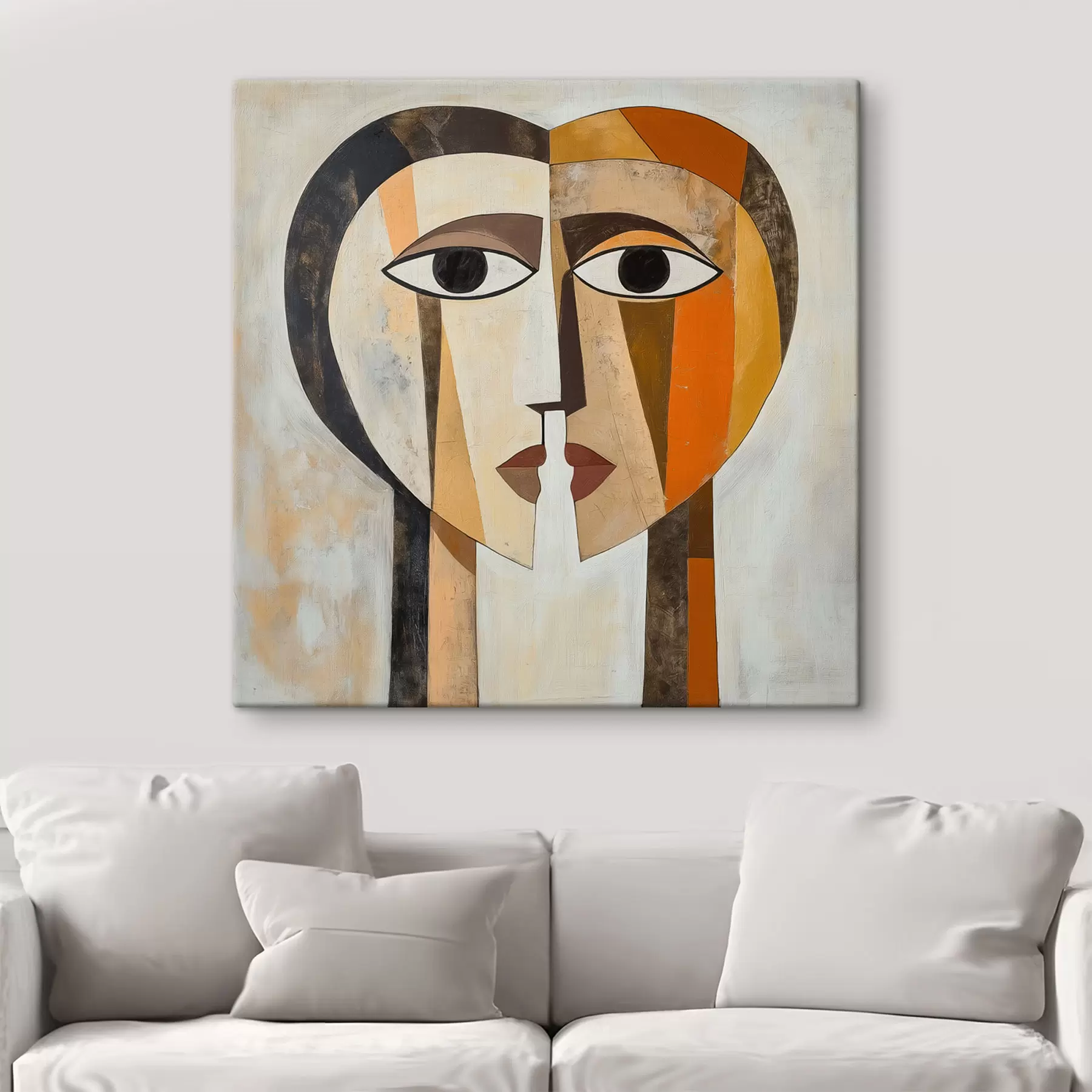 wall murals Abstract Faces s50352