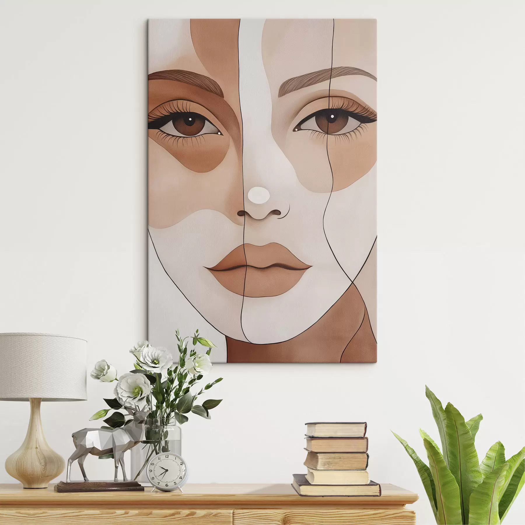 wall murals Abstract Face s50355