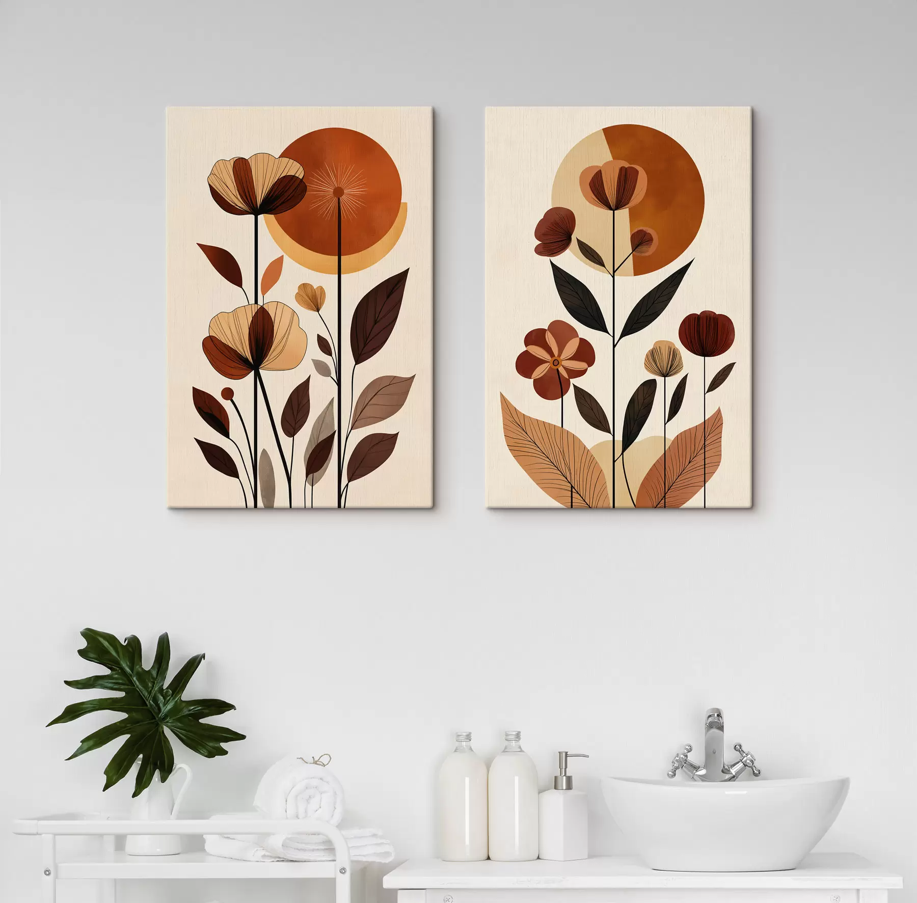 wall murals Abstract Flowers m30884