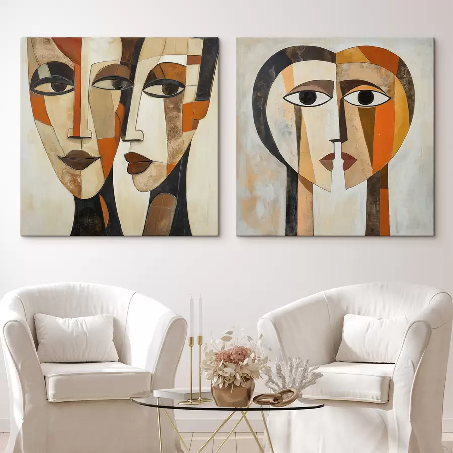 Wall Mural Photo Wallpaper Abstract Portraits m30885