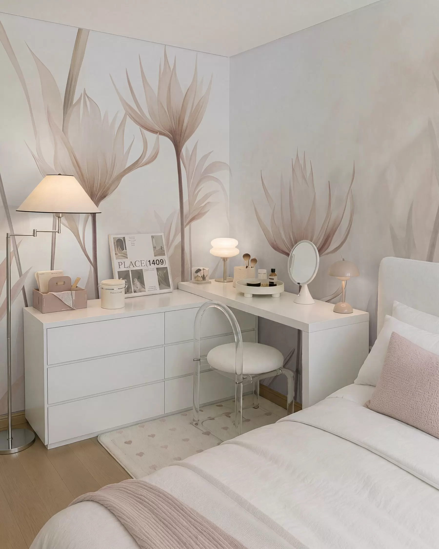 wall murals Slender Blooms w10028
