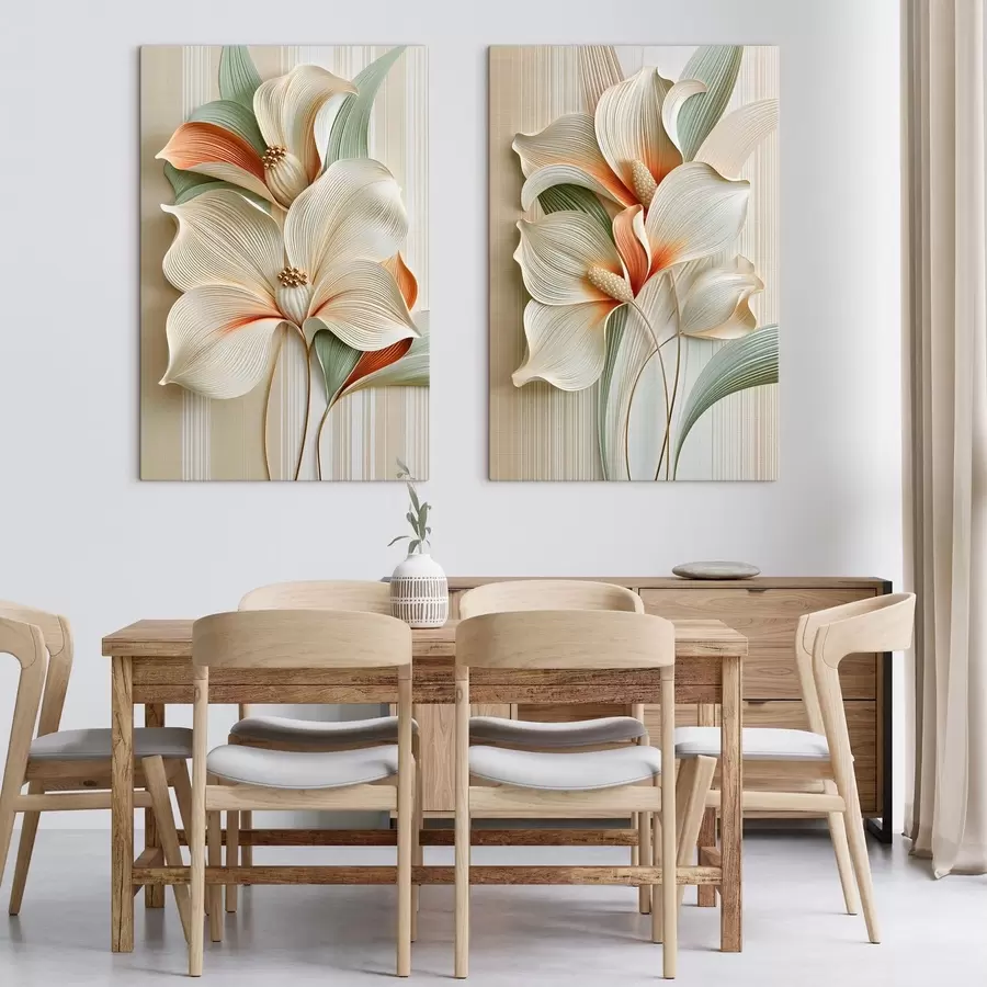 murales flores abstractas m30888