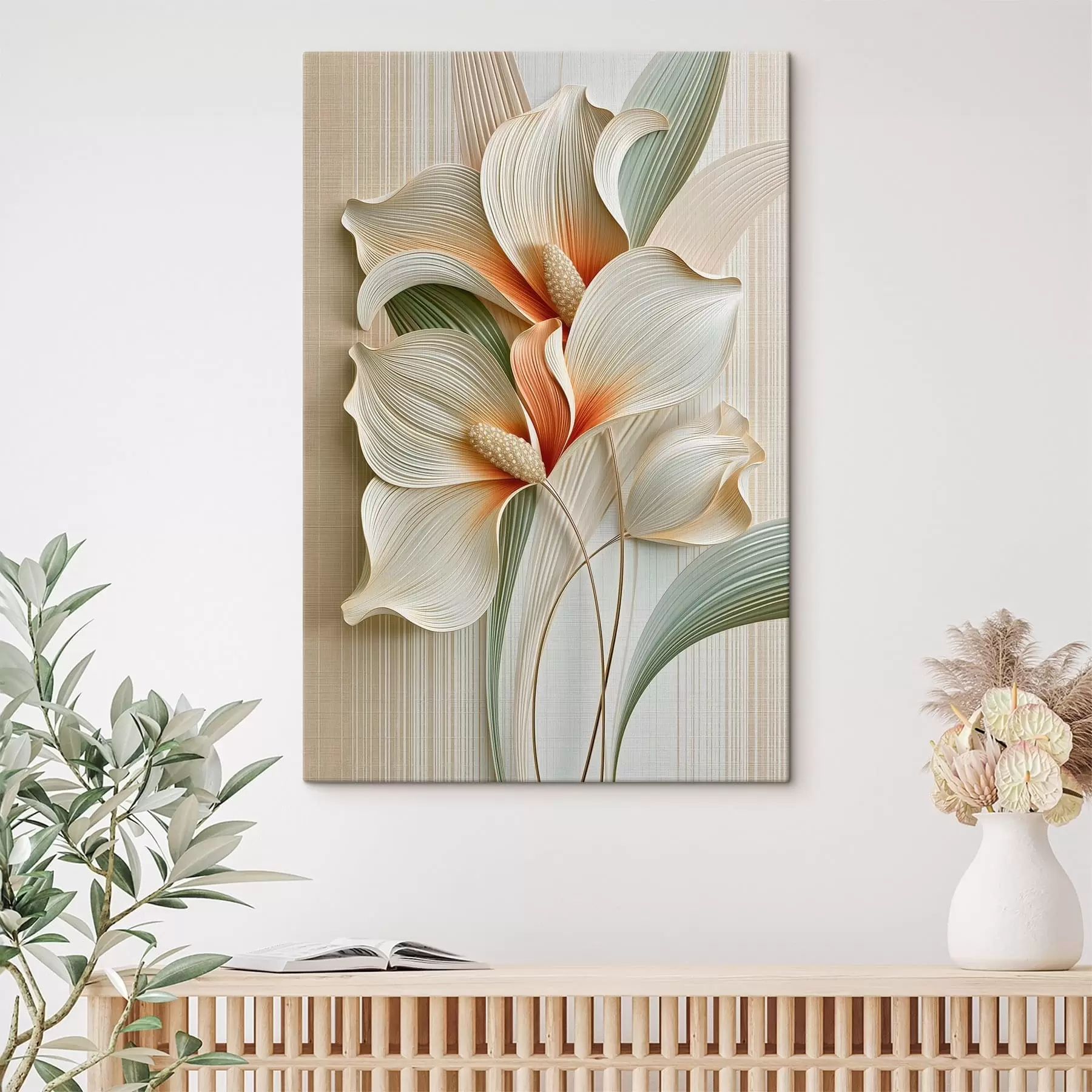 murales flores abstractas s50363