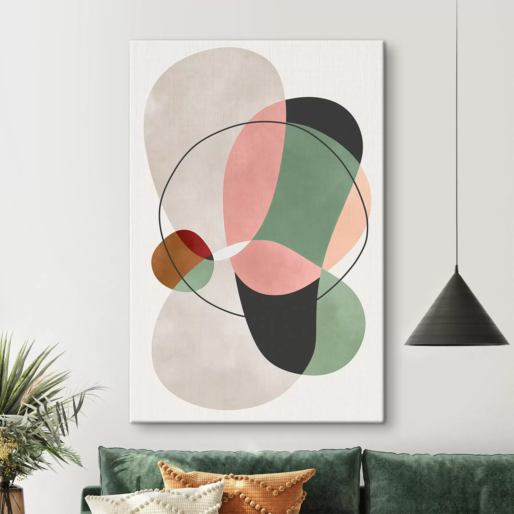 wall murals Overlapping shapes s50364