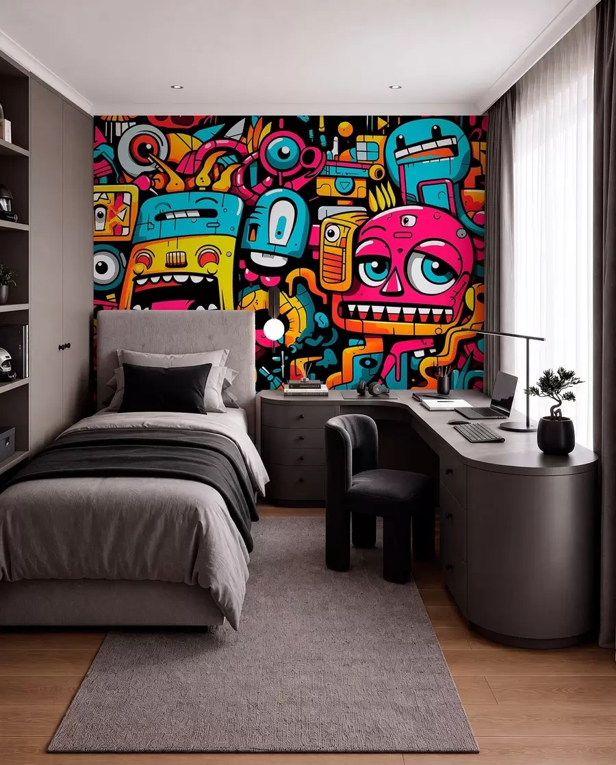 peintures murales Graffiti w05762