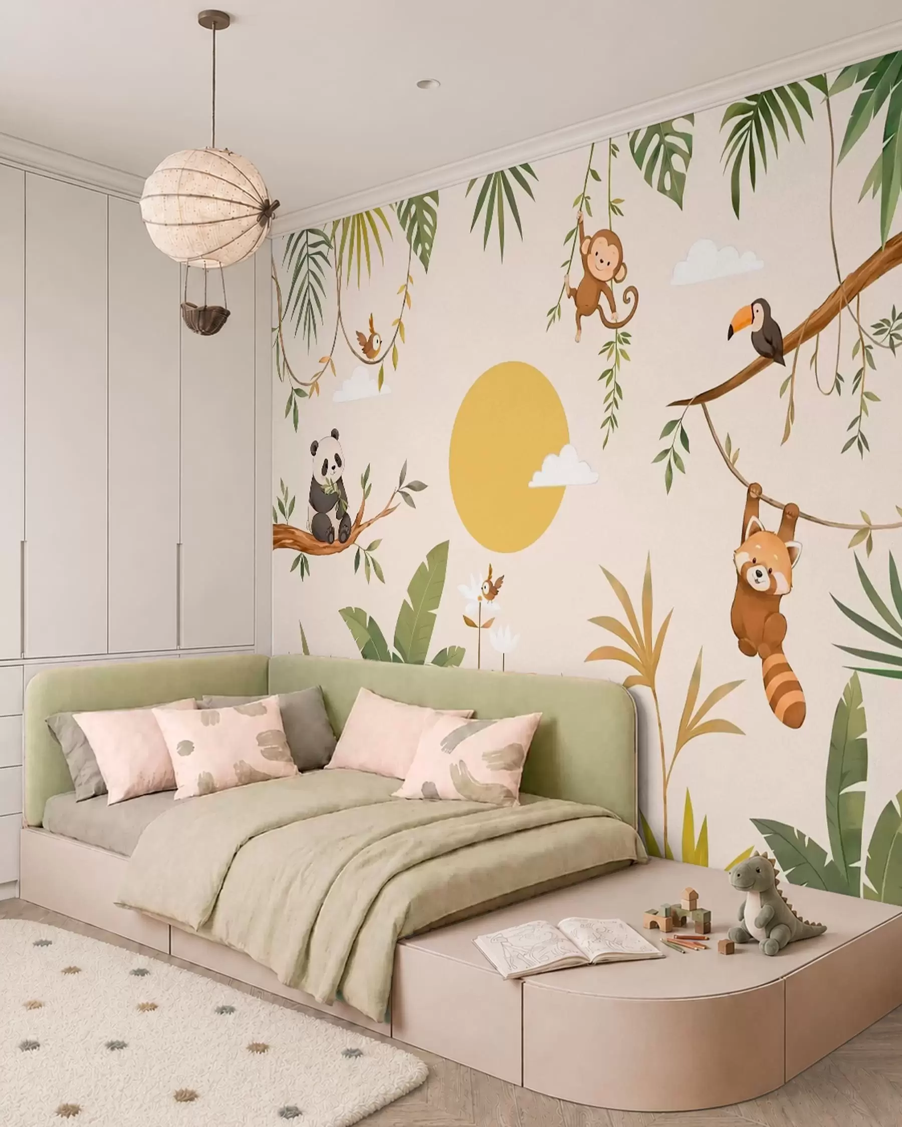 wall murals Jungle Playtime w05865