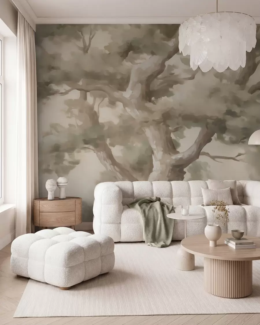 murales Árbol abstracto, imitación de una pintura w05875