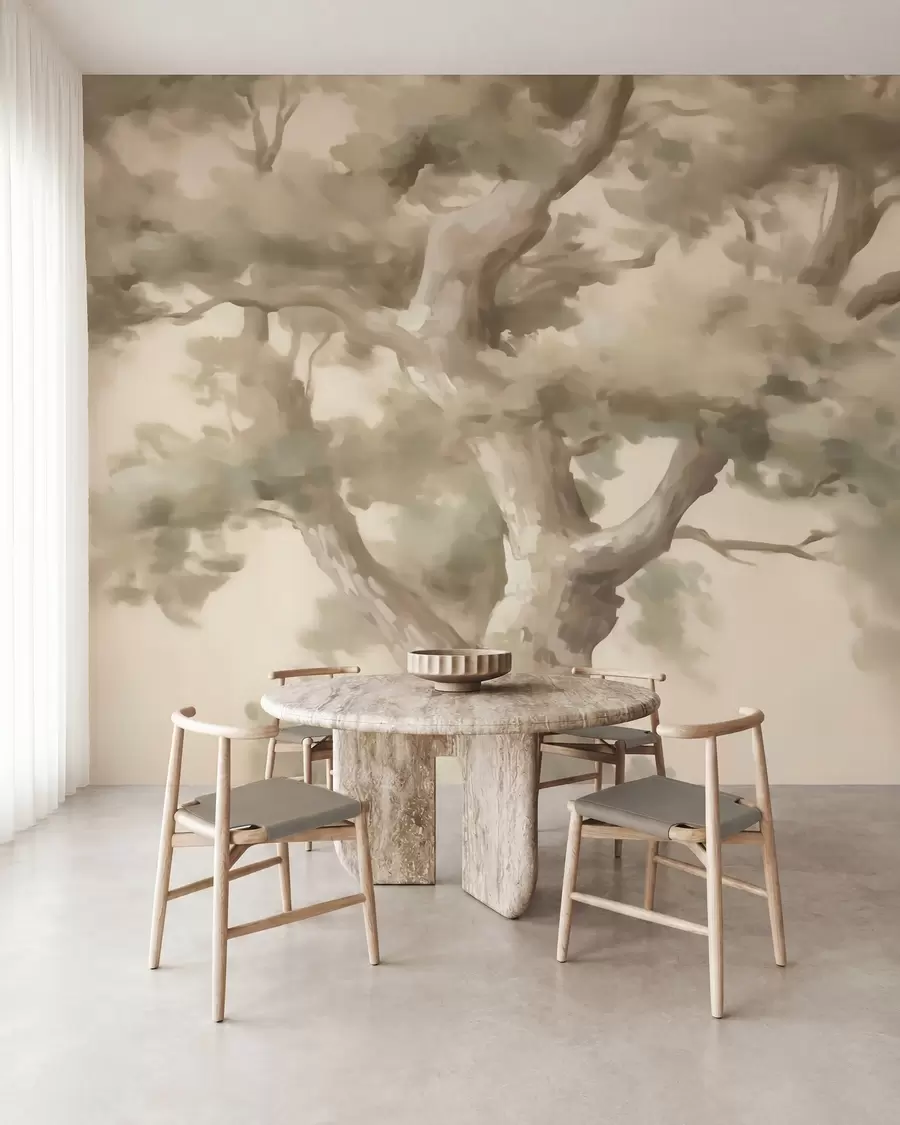 murales Árbol abstracto, imitación de una pintura w05875