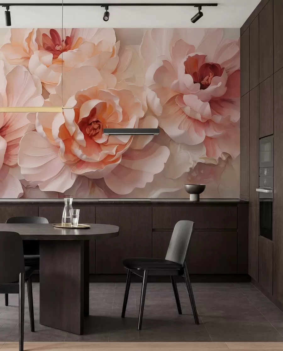 peintures murales Fleurs abstraites stylisées w05639