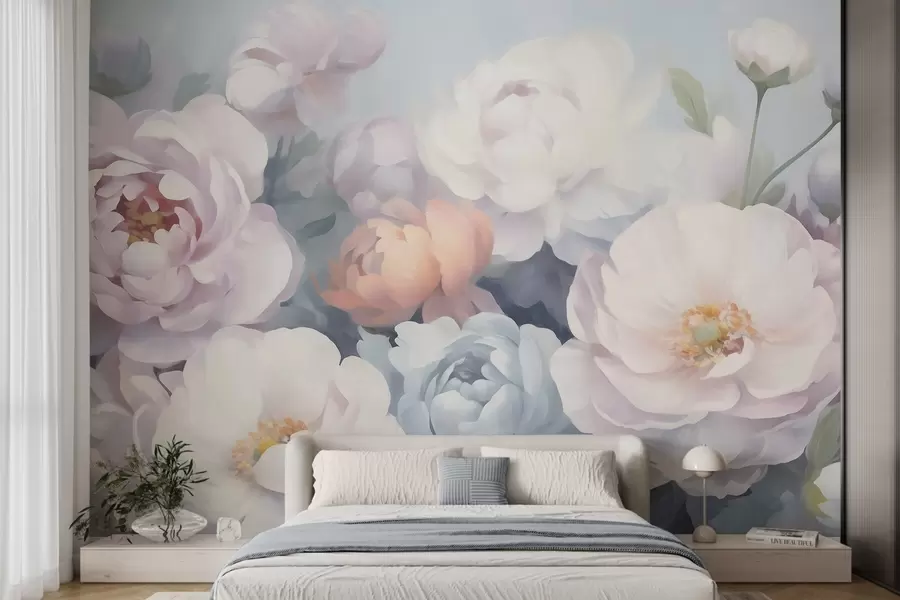 murales flores abstractas w05674