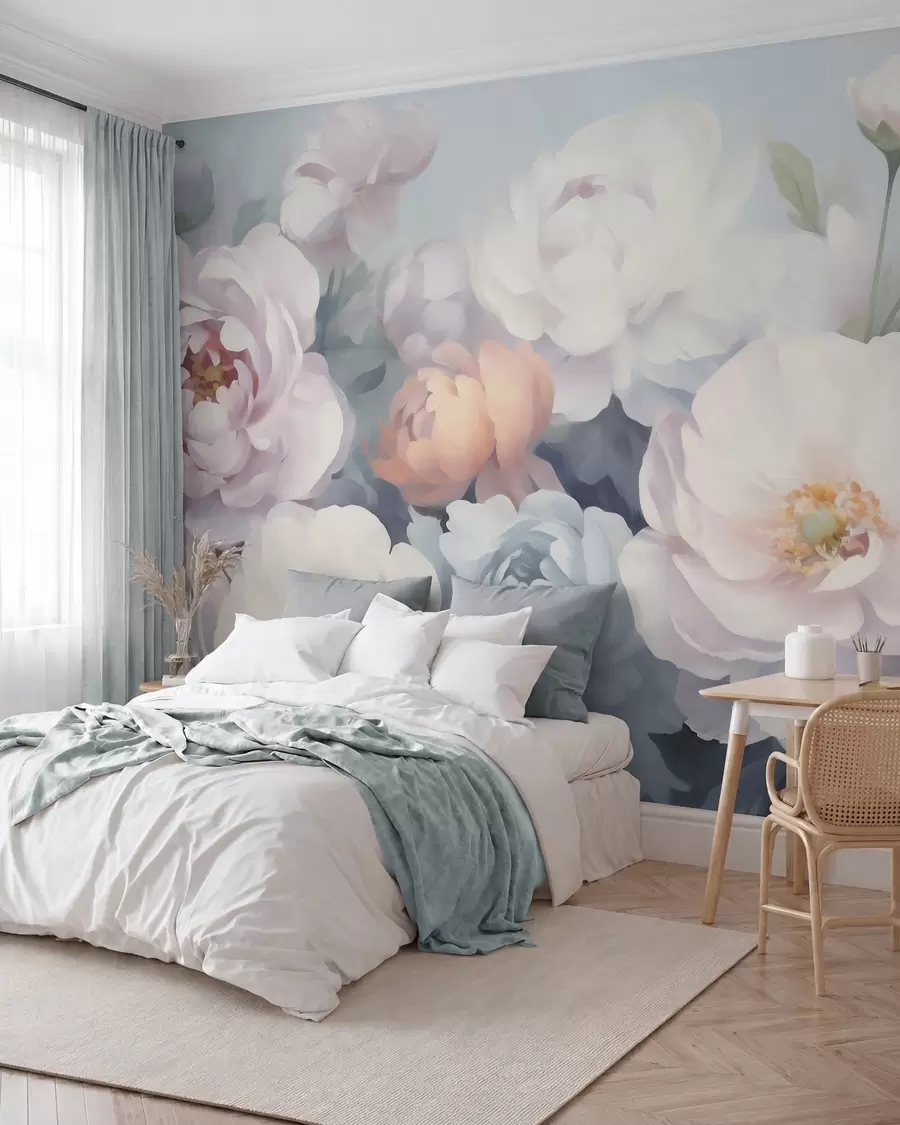 murales flores abstractas w05674