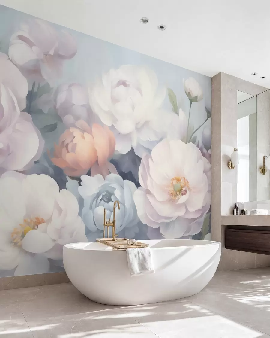 wall murals Abstract flowers w05674