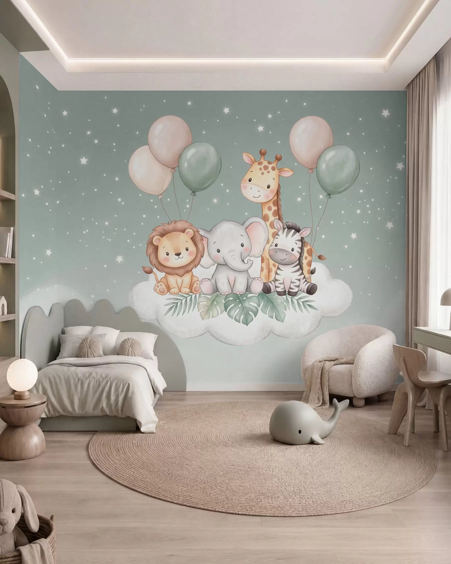 wall murals Safari in the Clouds w10004