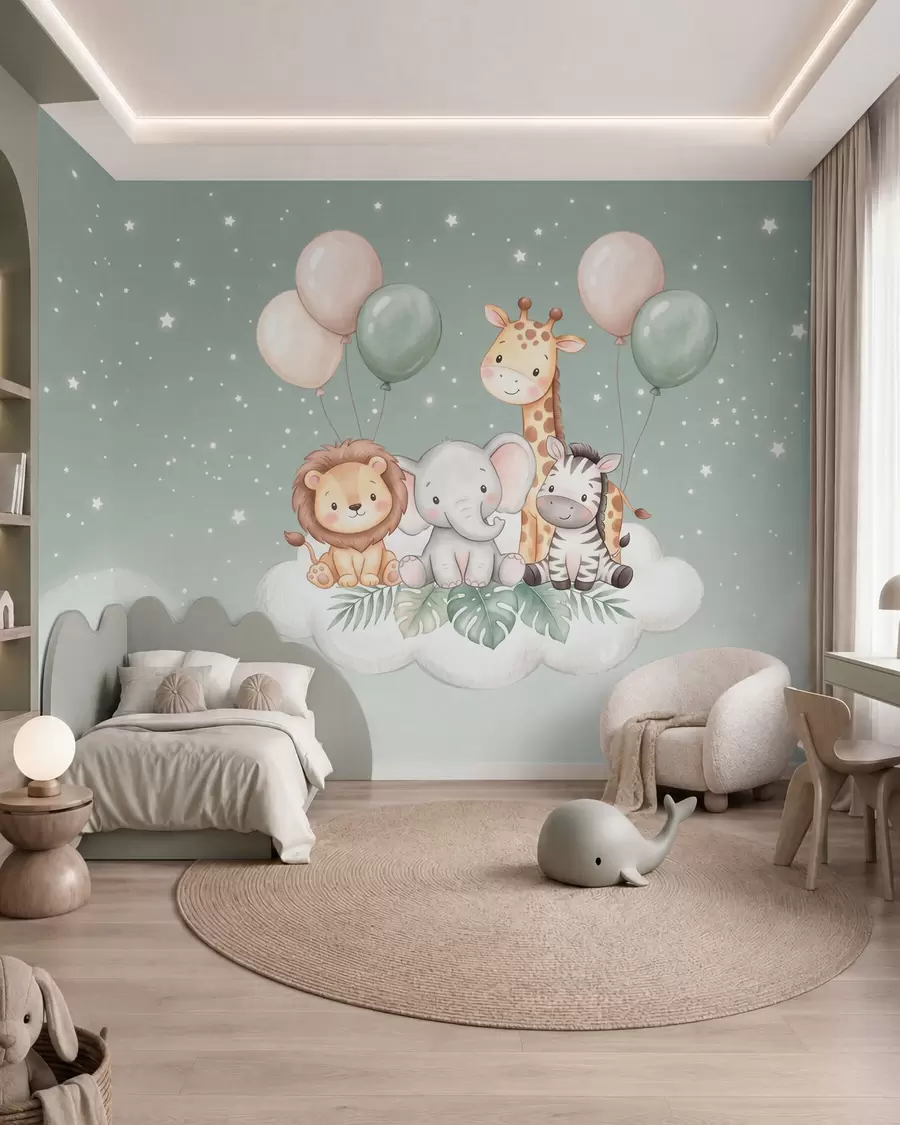 Wall Mural Photo Wallpaper Safari in the Clouds w10004