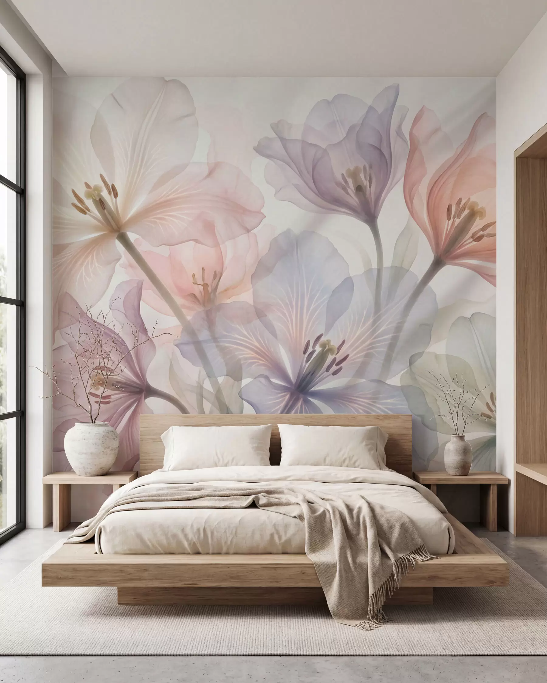 wall murals Pastel Petals w09999