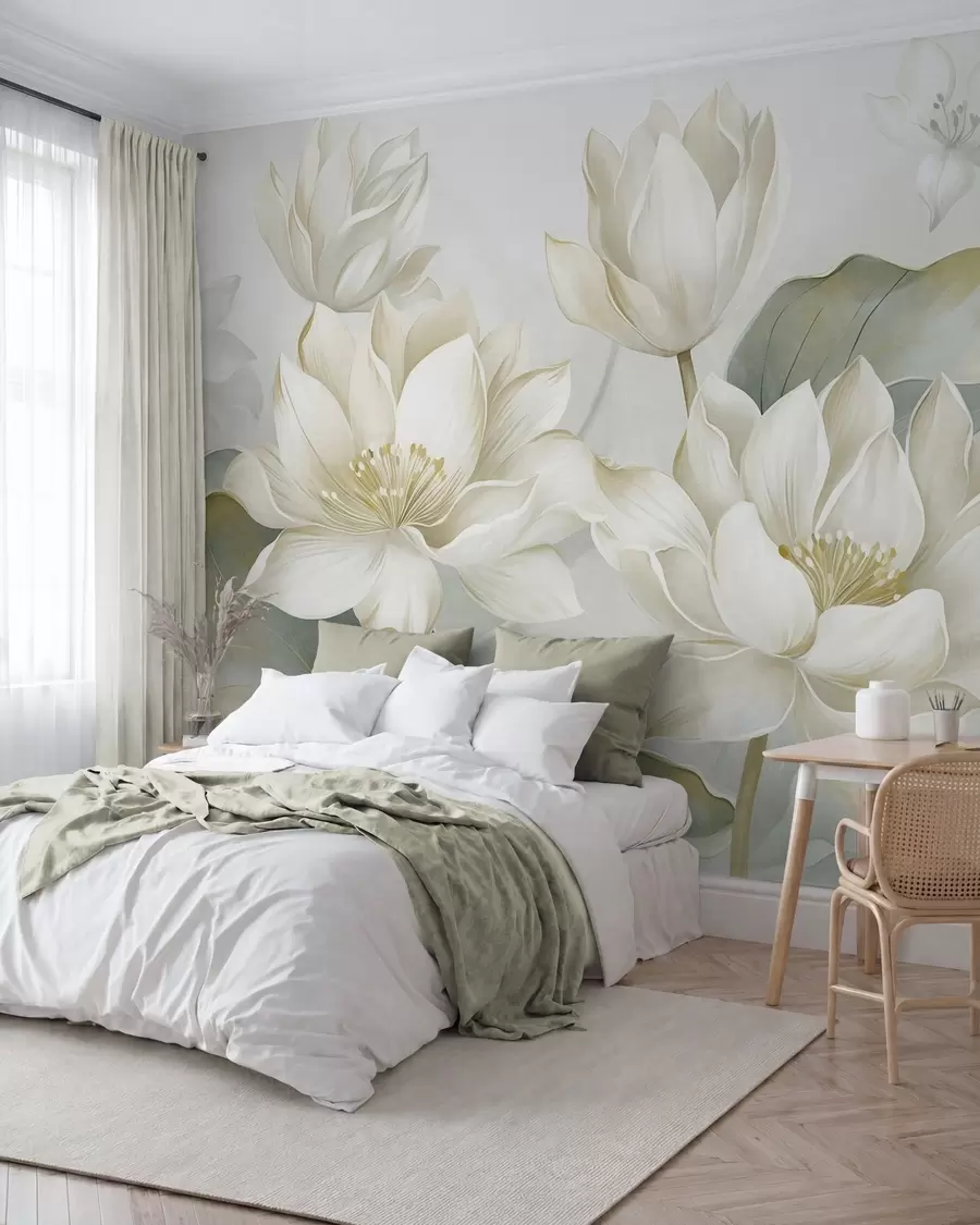 murales Loto color perla w10027
