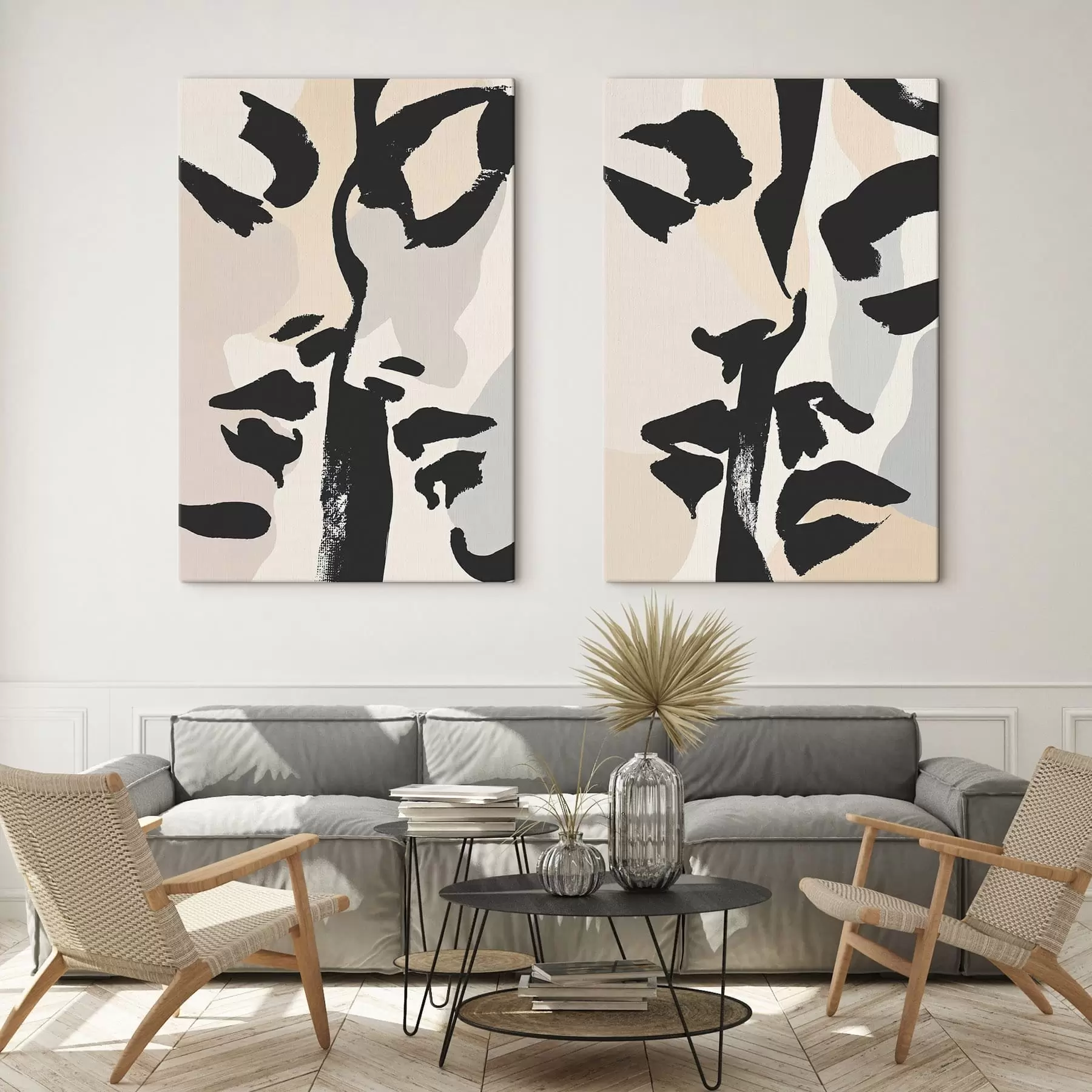 wall murals Abstract faces m30891