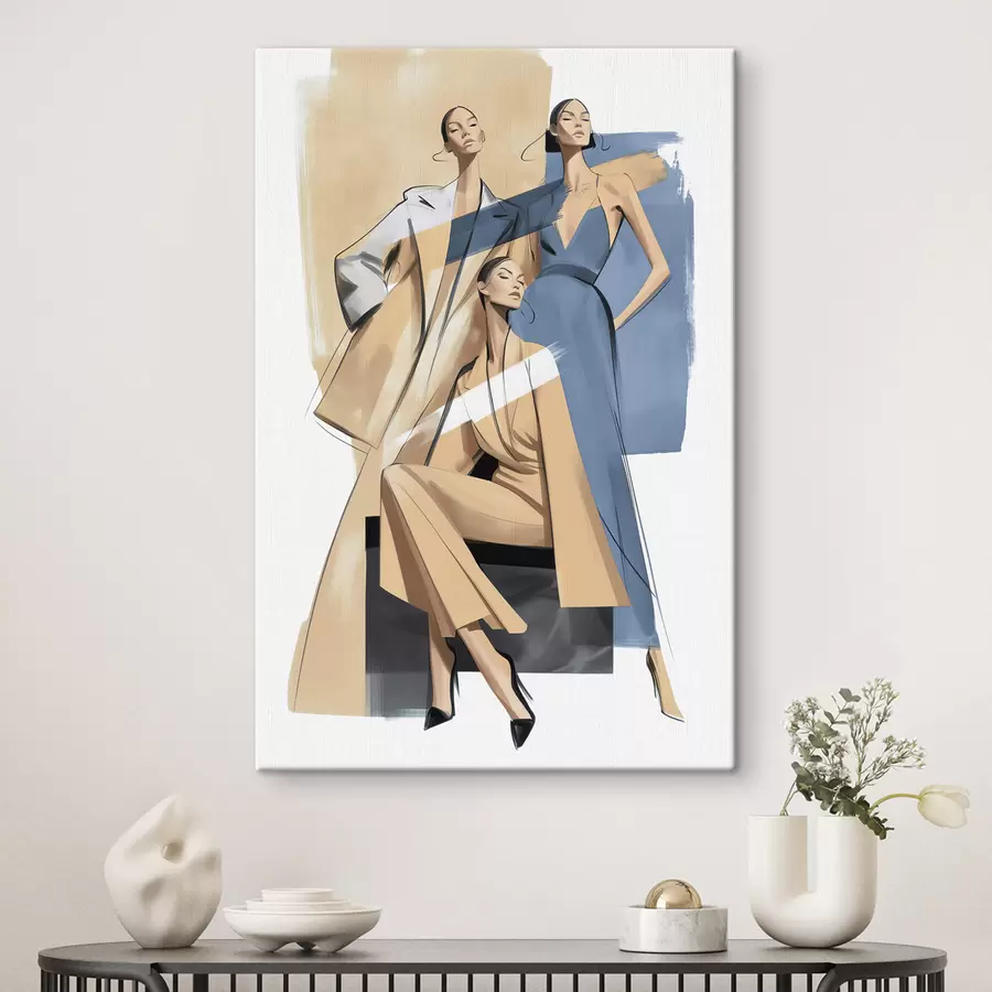 murales Mujeres que siguen la moda actual s50367