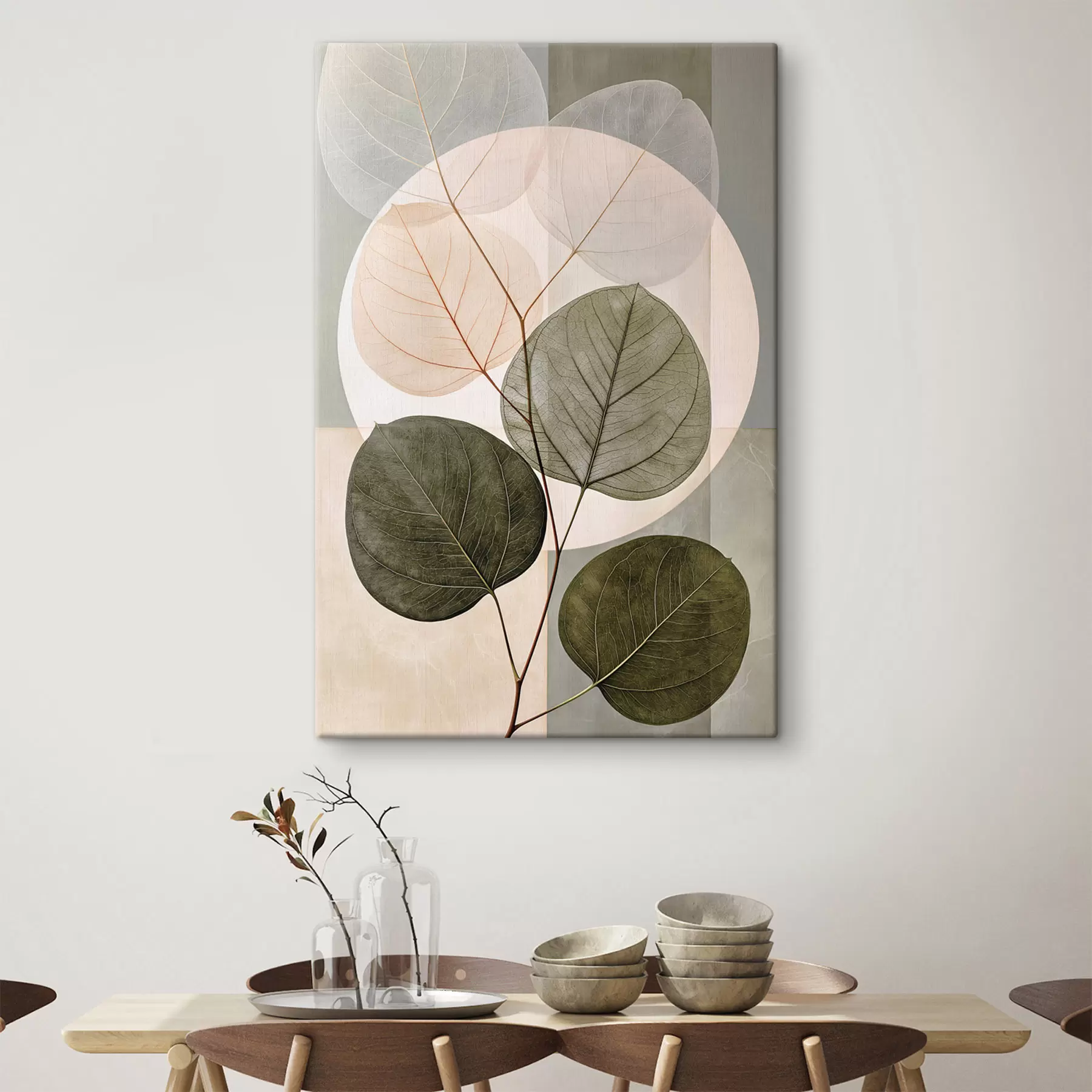 murales Hojas abstractas s50457