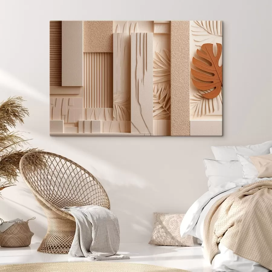 murales Paneles decorativos con hojas tropicales s50441