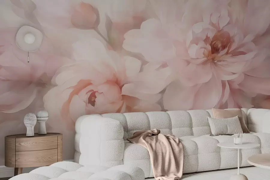wall murals Abstract flowers w05591