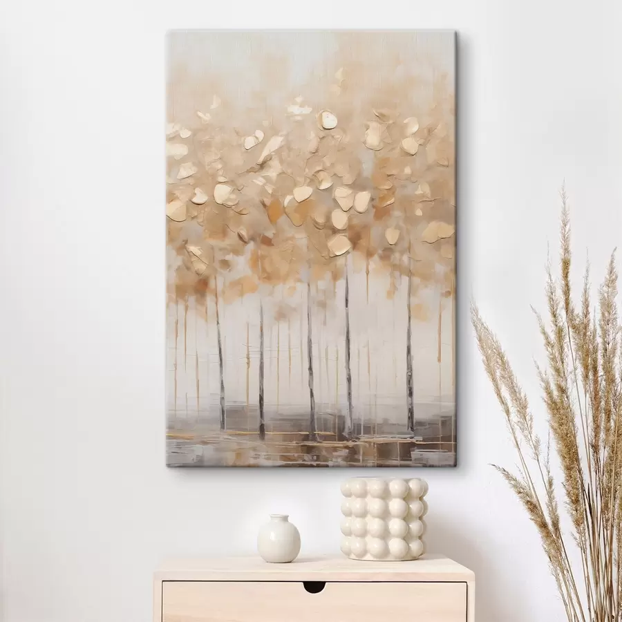 wall murals Light Birch Grove s50388