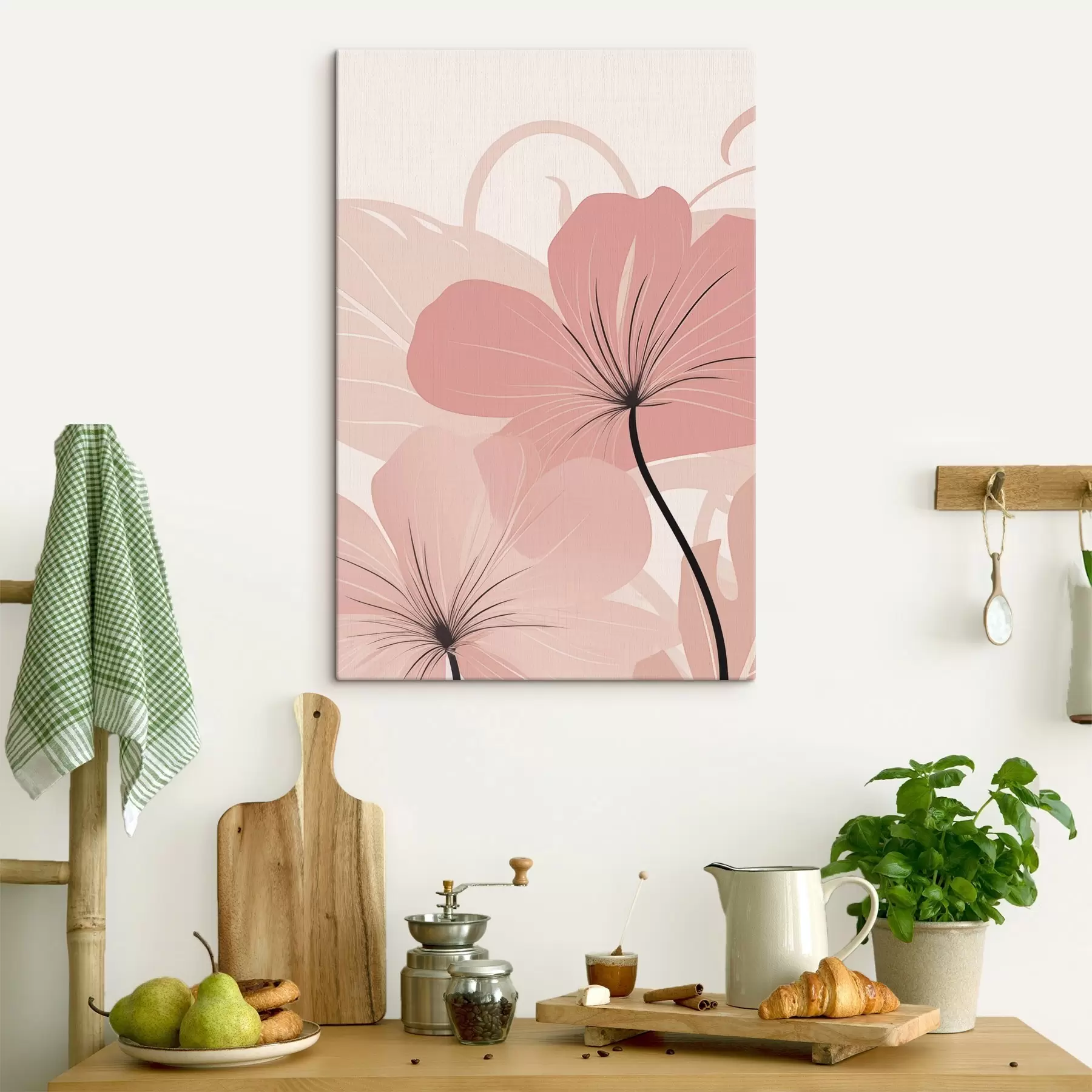 wall murals Delicate Powder Petals s50390