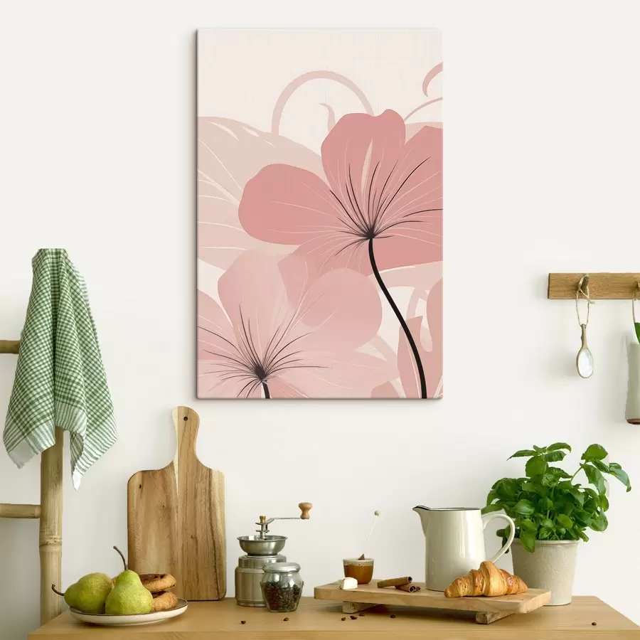 wall murals Delicate Powder Petals s50390