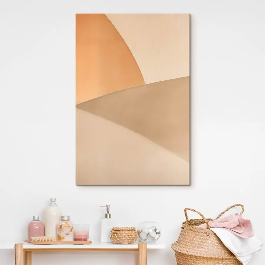 wall murals Soft Beige Geometry s50396