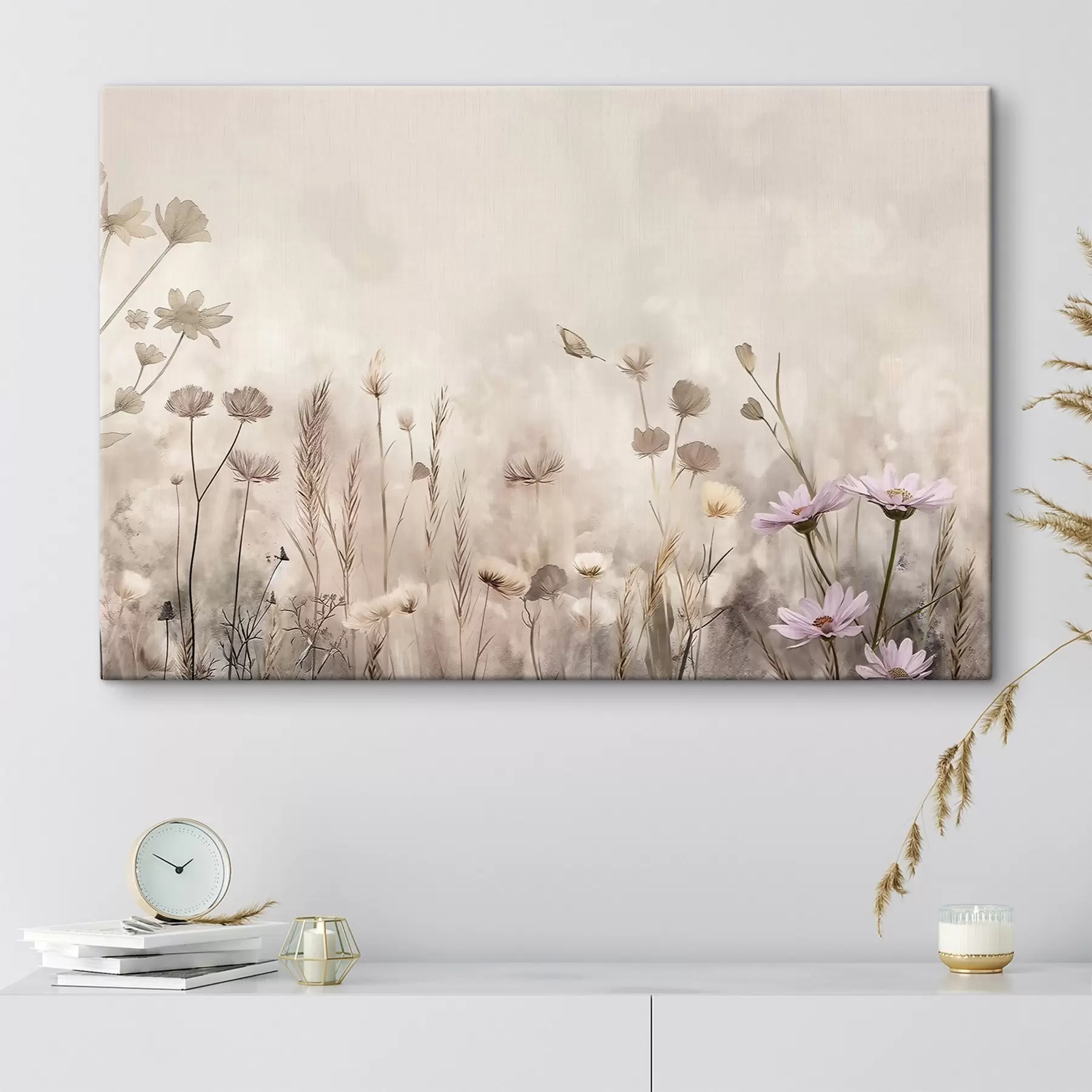 wall murals Delicate Meadow of Wildflowers s50403