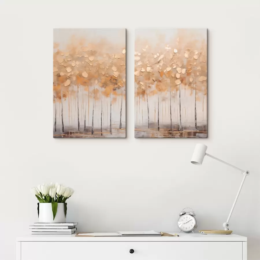 wall murals Autumn Birch Forest m30901