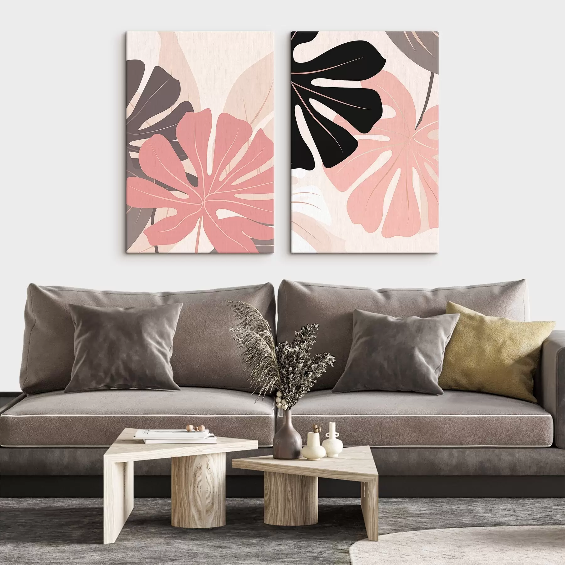 murales Mezcla tropical con monstera m30903