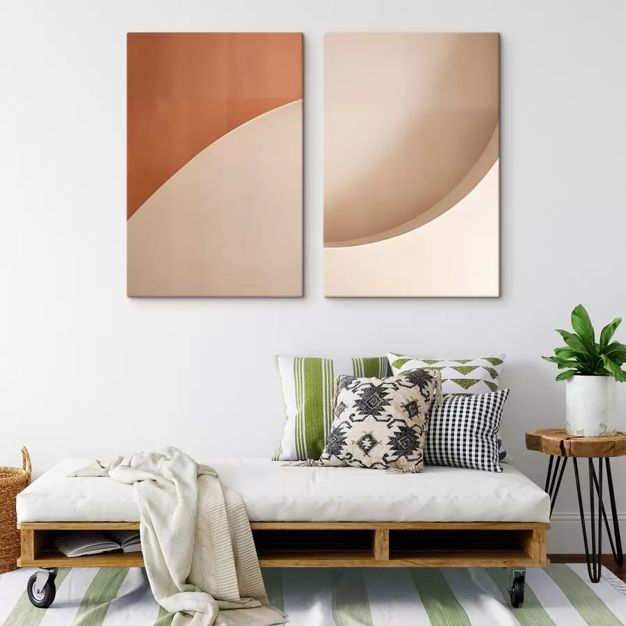 wall murals Minimalist Terracotta Arches m30904