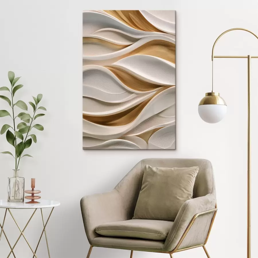 murales Ondas elegantes con un aspecto voluminoso s50466