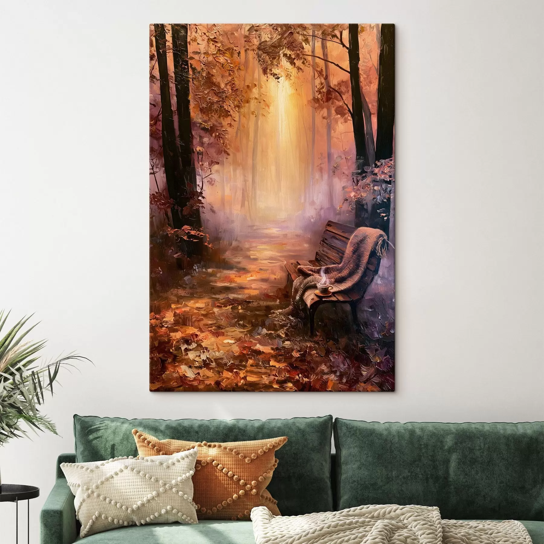wall murals An autumn morning in the woods s50487