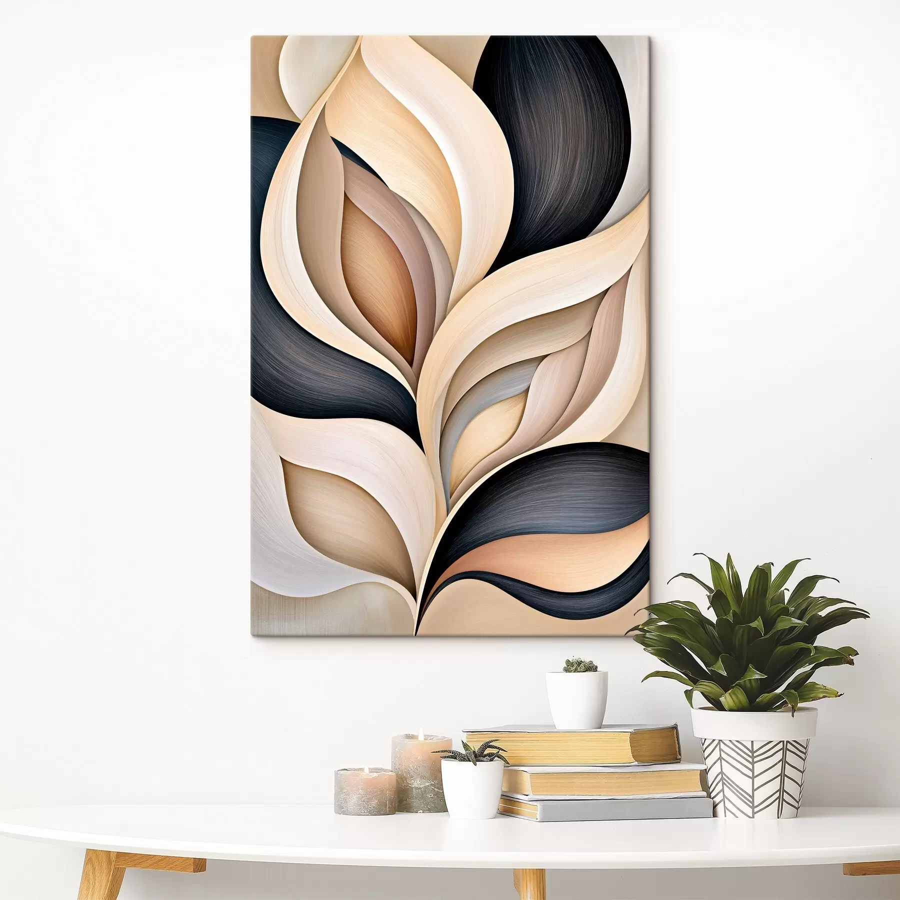 wall murals The curved shape of the leaves s50493