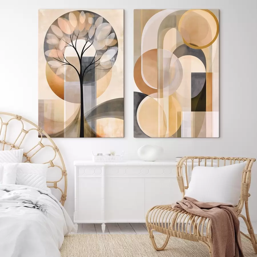 wall murals Scandinavian-style abstraction m30933