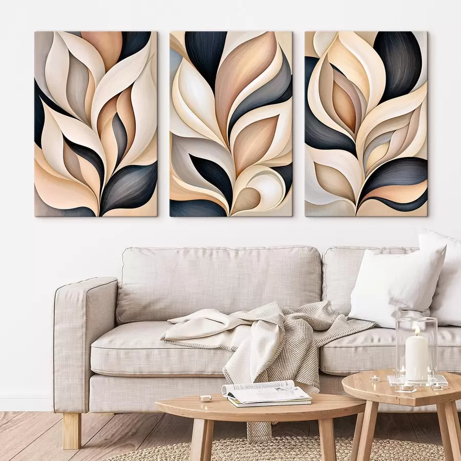 wall murals The curved shape of the leaves m30934