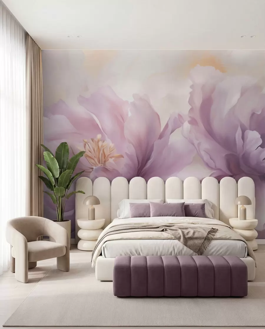 Wall Mural Photo Wallpaper Large peony flowers w05797