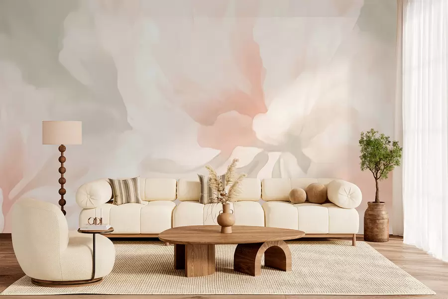 peintures murales Grandes fleurs de pivoine w05838