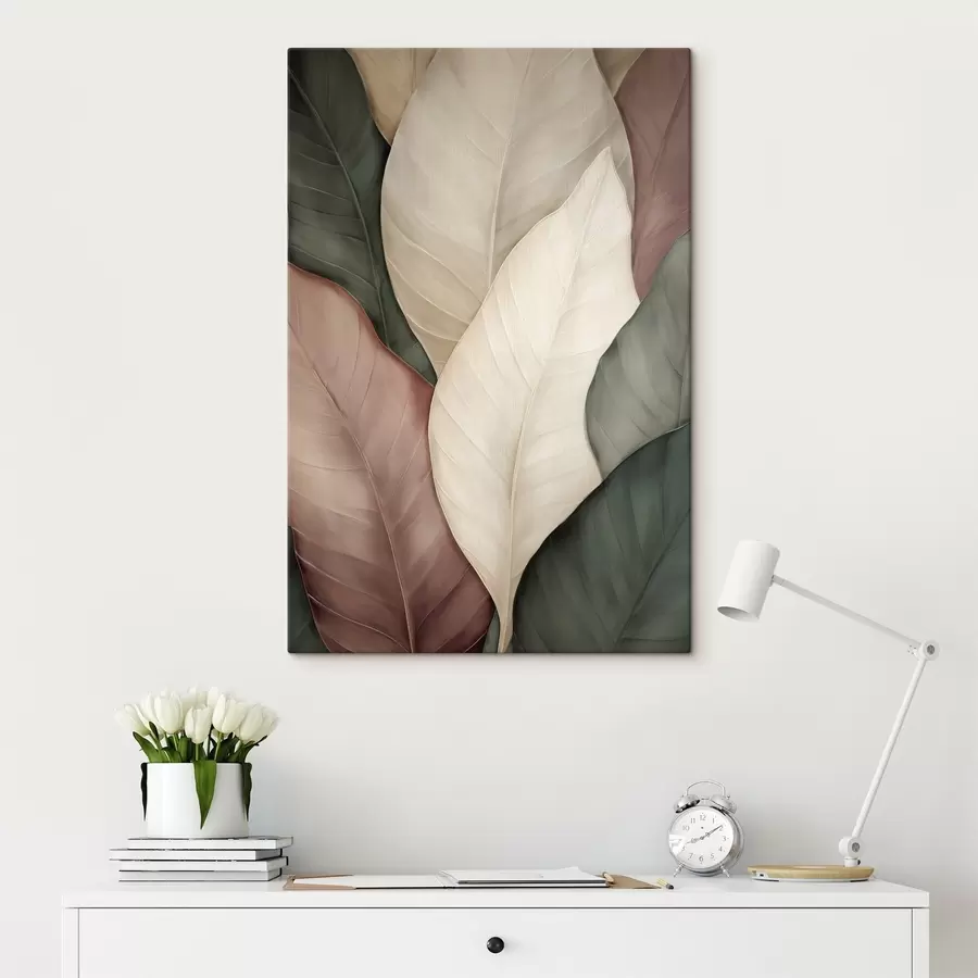 wall murals Large leaves s50669