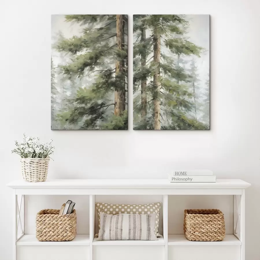 wall murals Pine, imitation painting m30972