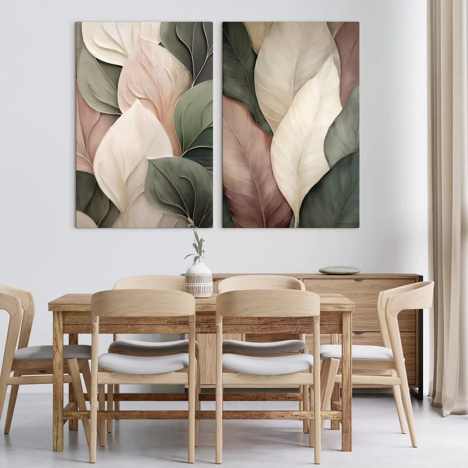 wall murals Stylized leaves m30975