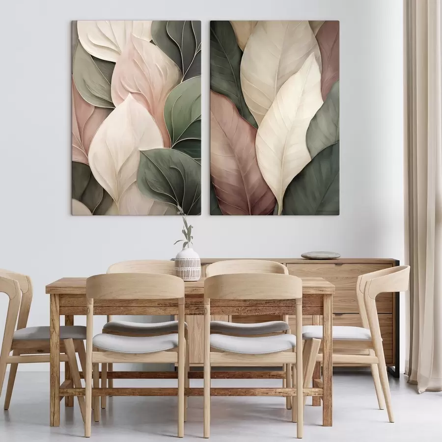 Wall Mural Photo Wallpaper Stylized leaves m30975