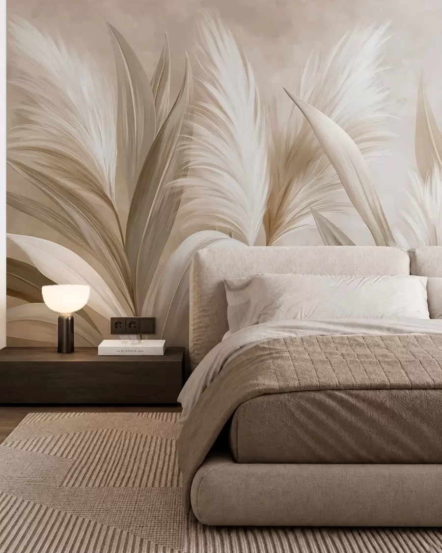 murales Formas plumosas w05863