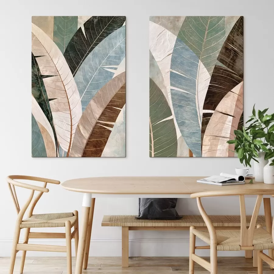 murales Grandes hojas tropicales m30918
