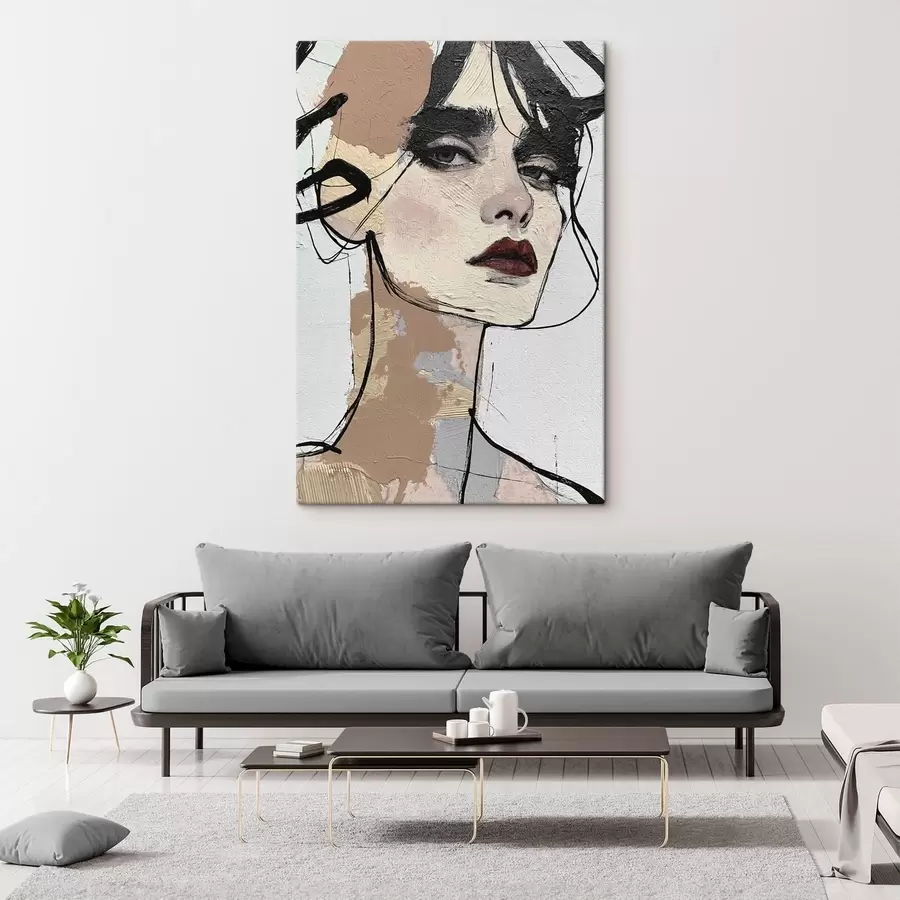 wall murals Abstract woman portrait s50569